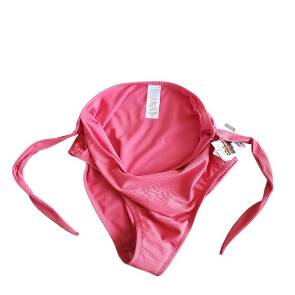 HIGH RISE PINK BIKINI BOTTOMS SIZE L - Picture 3 of 5